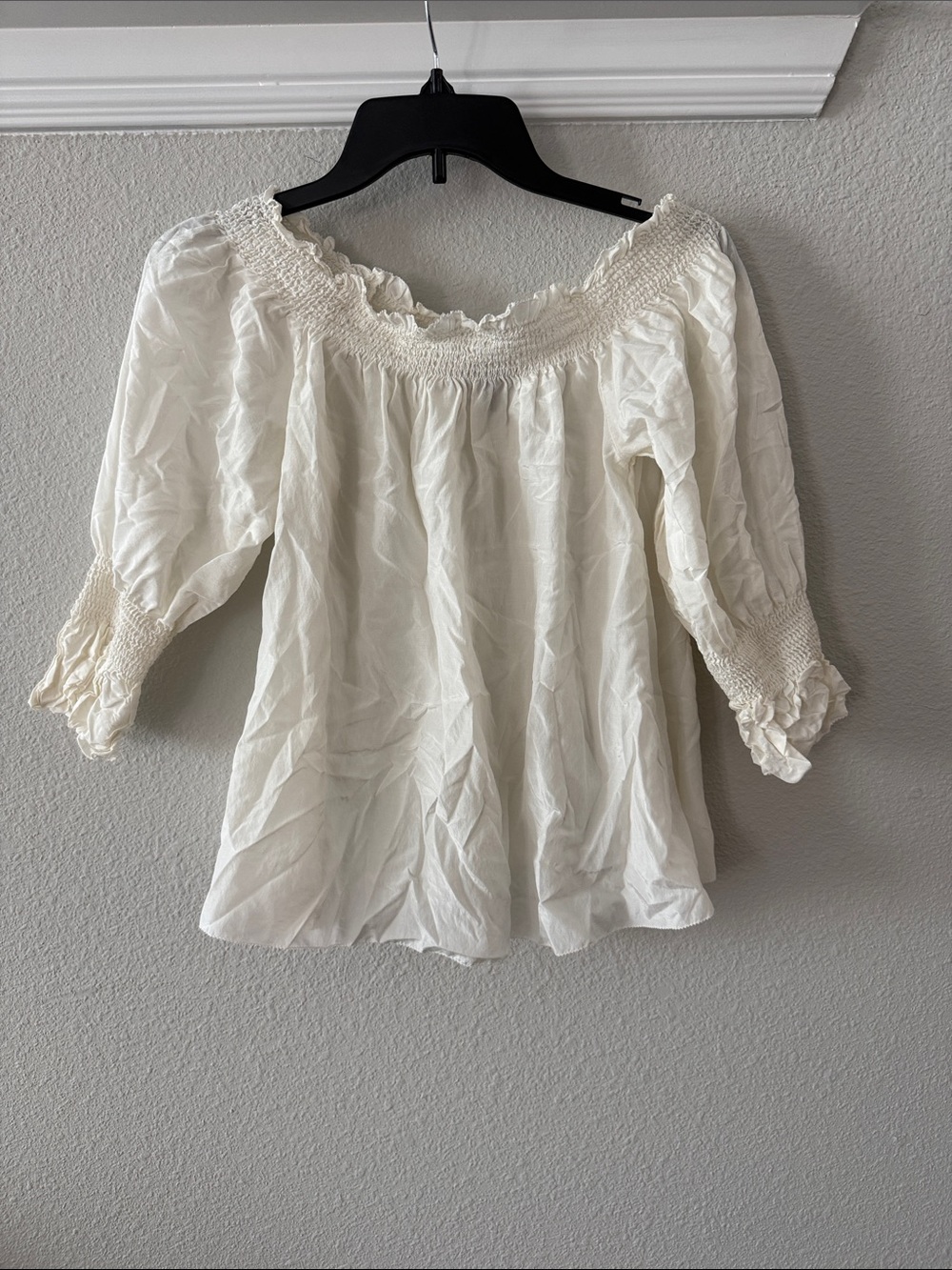 7 For All Mankind Women’s Off The Shoulder Top XS